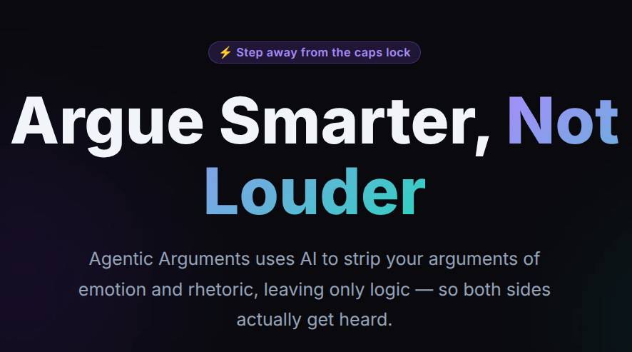 agentic arguments